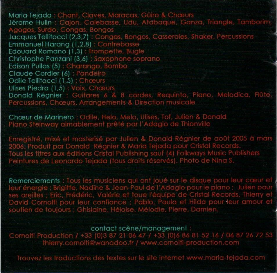 🔥 Rare CD "Fábula" by María Tejada - collector's gem 2005! 🎶 – photo 3